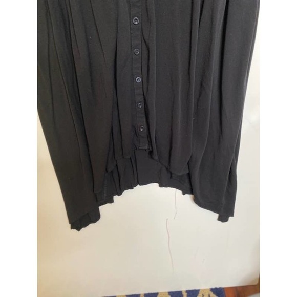 Torrid Black Front Button Hi-Lo Dress Sz 1 (1X) Short Sleeve - Picture 3 of 6